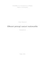 prikaz prve stranice dokumenta Efikasni pristupi nastavi matematike