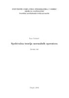 prikaz prve stranice dokumenta Spektralna teorija normalnih operatora