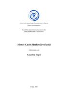 prikaz prve stranice dokumenta Monte Carlo i Markovljevi lanci