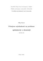 prikaz prve stranice dokumenta Primjene nejednakosti na probleme  optimizacije u ekonomiji