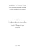 prikaz prve stranice dokumenta Procjenitelji u parametarskim statističkim modelima