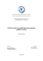 prikaz prve stranice dokumenta LSTM model za predikciju koncetracije peludi u zraku