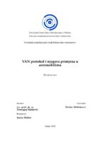 prikaz prve stranice dokumenta VAN protokol i njegova primjena u automobilima