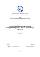 prikaz prve stranice dokumenta Automatizacija korištenja opcija u strategijama trgovanja - Naked Call strategija trgovanja