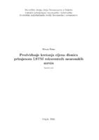 prikaz prve stranice dokumenta Predviđanje kretanja cijena dionica primjenom LSTM rekurentnih neuronskih mreža